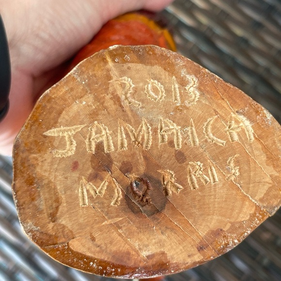 Hand Carved Wooden Rooster Figurine Chicken Folk Art Painted Vintage Decor - Picture 8 of 11